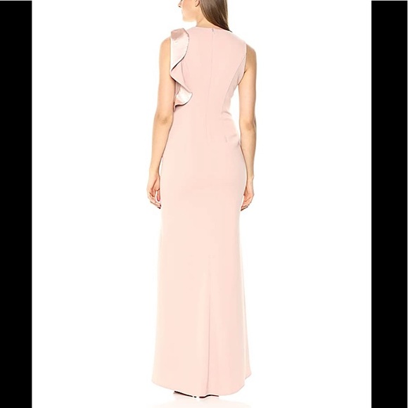 Carmen Marc Valvo Infusion Ruffle Gown SZ 6 - Picture 3 of 7